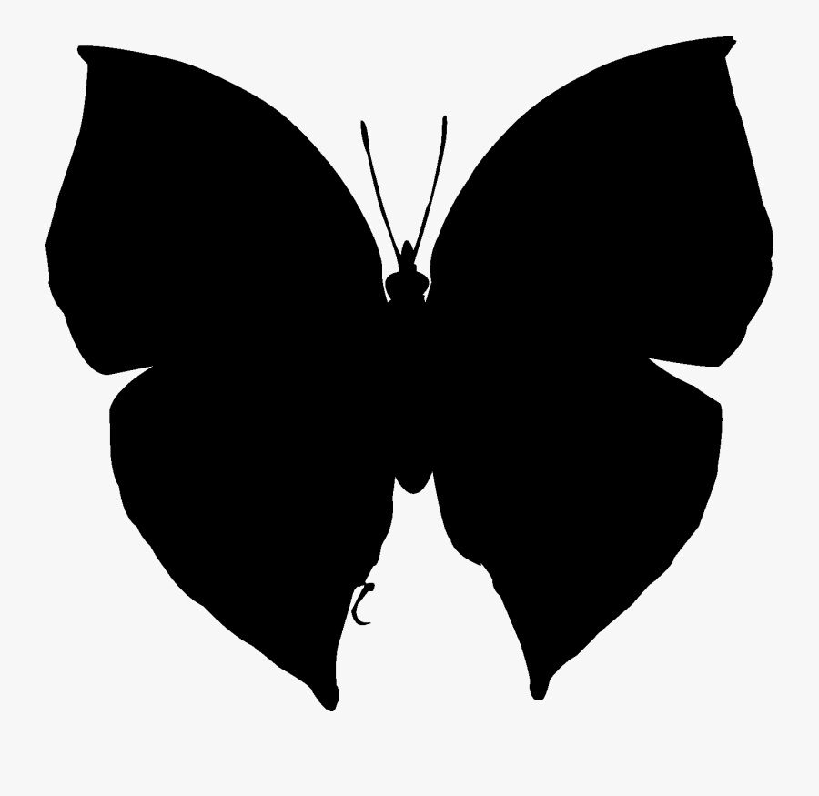 Brush-footed Butterflies Clip Art Silhouette Neck Black - Swallowtail Butterfly, Transparent Clipart
