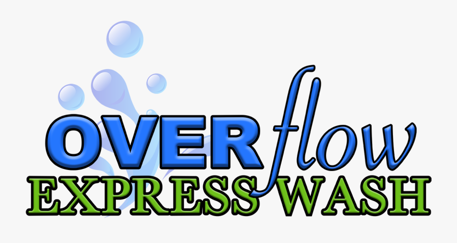 Overflow Express Wash - Graphic Design, Transparent Clipart