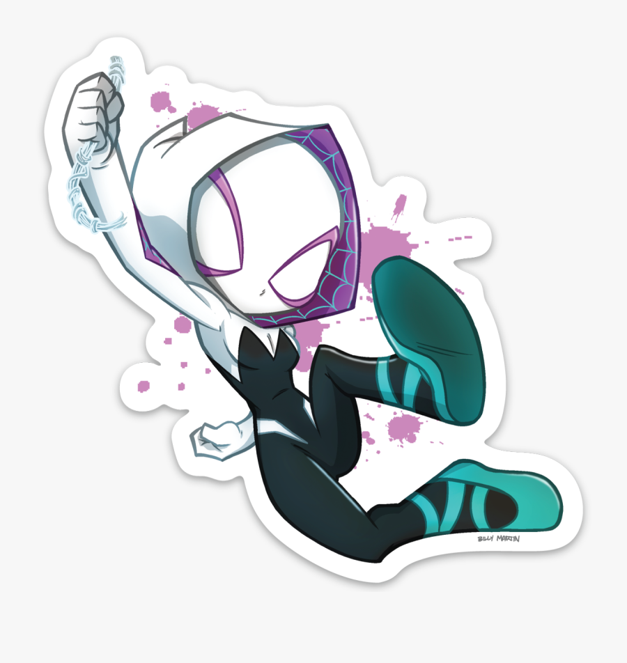 Spider Gwen Stickers, Transparent Clipart