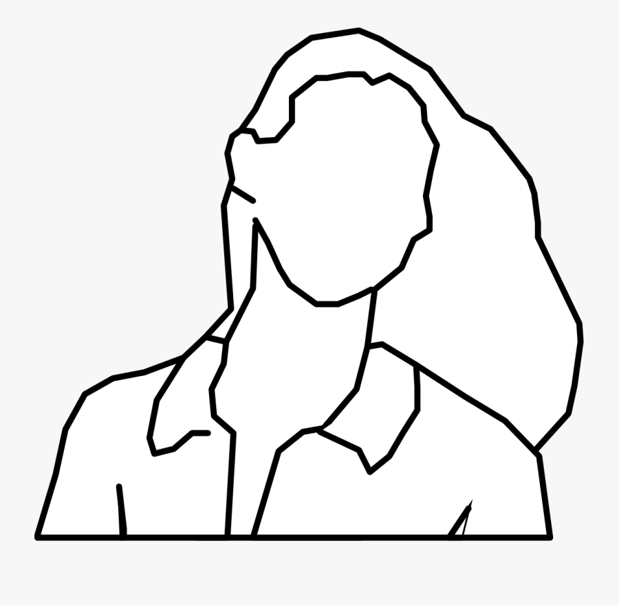 Woman Silhouette Clip Art - Outline Silhouette Of A Woman Transparent, Transparent Clipart