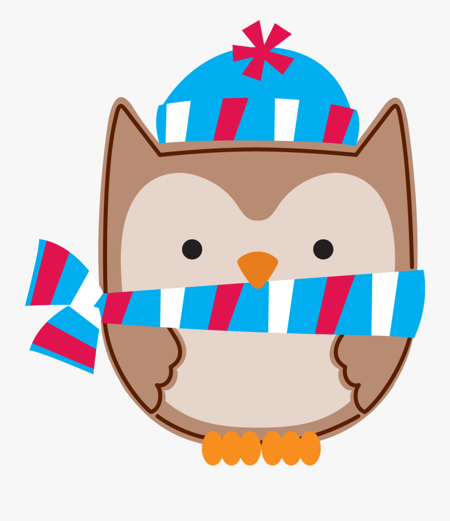Winter Clipart Owl - Owl, Transparent Clipart