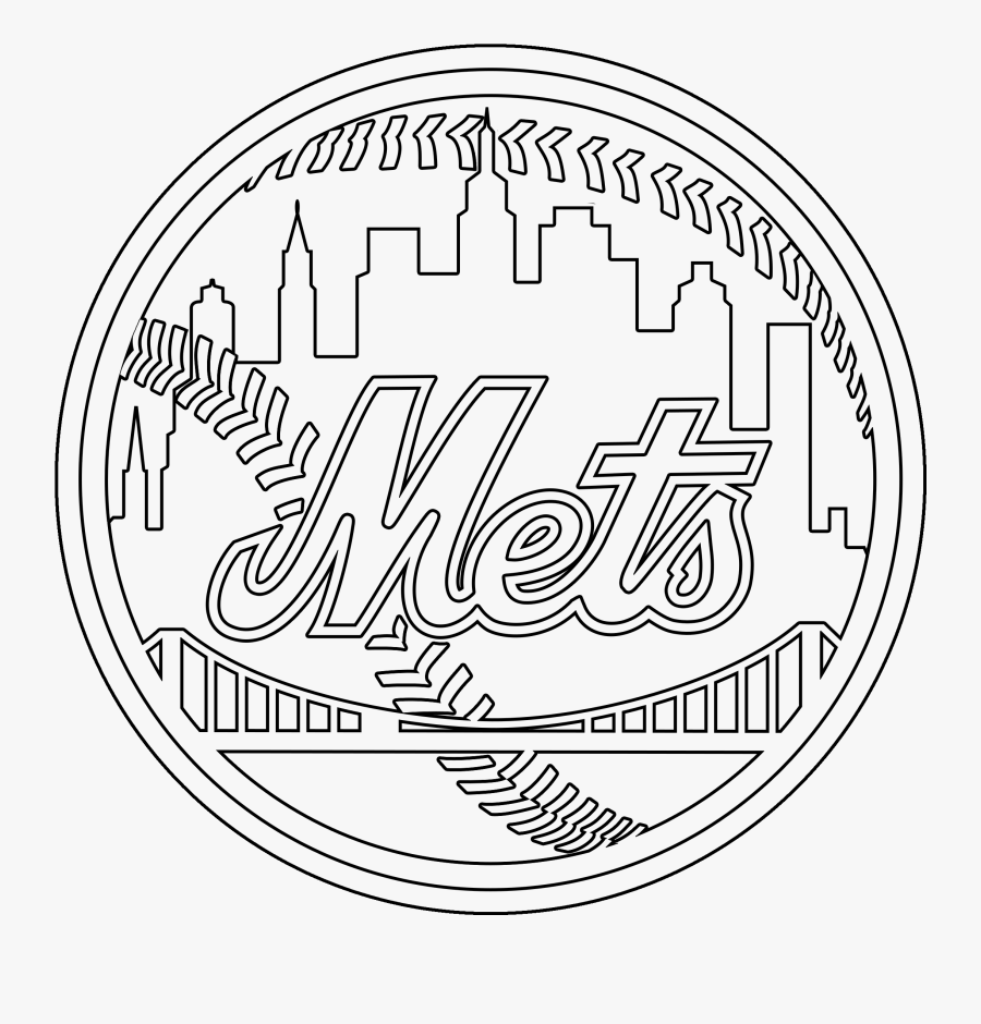 New York Mets Logo Drawing - Black And White Mets Clipart , Free ...