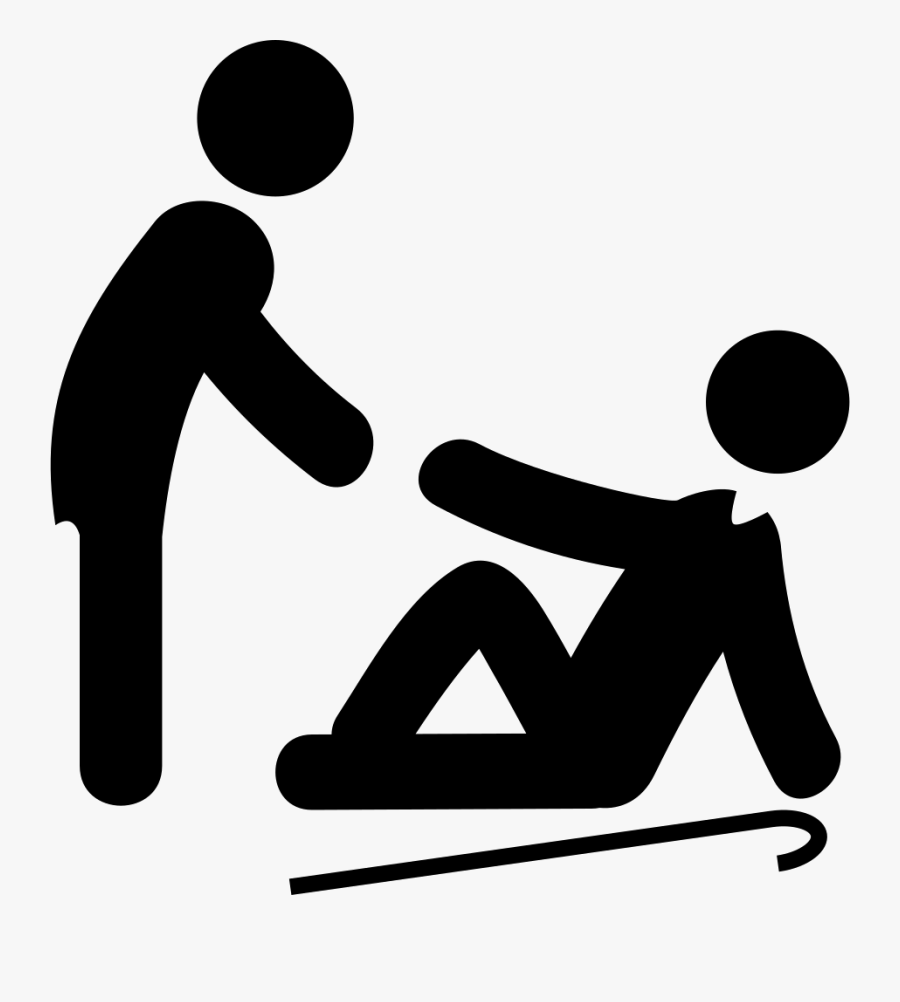 Man Lifting An Old Man - Aider À Se Relever, Transparent Clipart