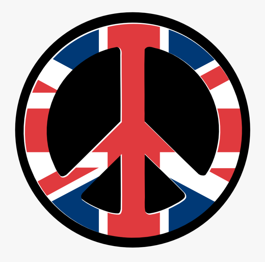 Uk Flag Peace Symbol Wordpress Peacesymbol - Flag Of The United Kingdom, Transparent Clipart