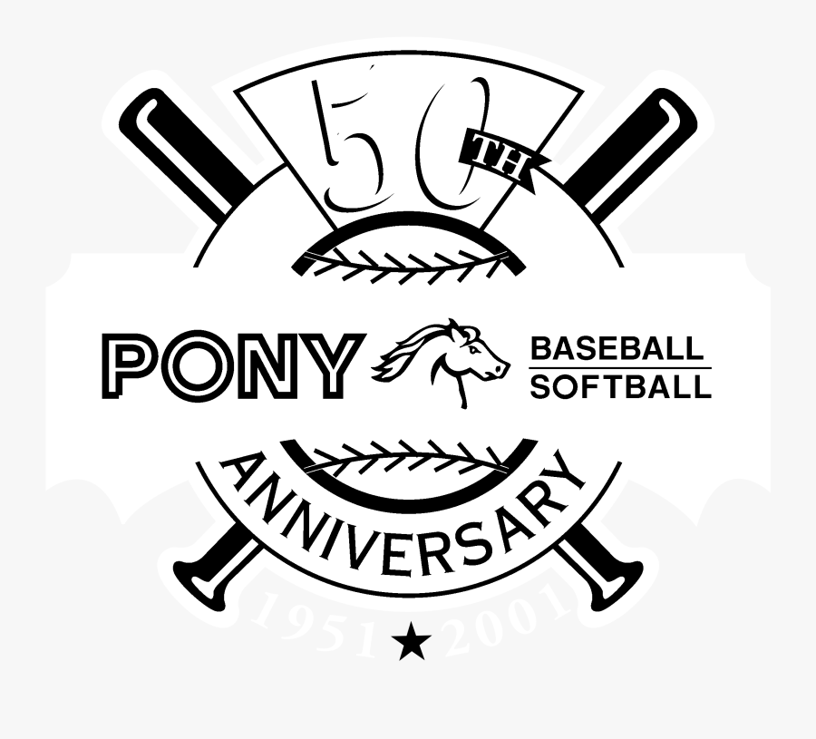 Pony Logo Black And White, Transparent Clipart