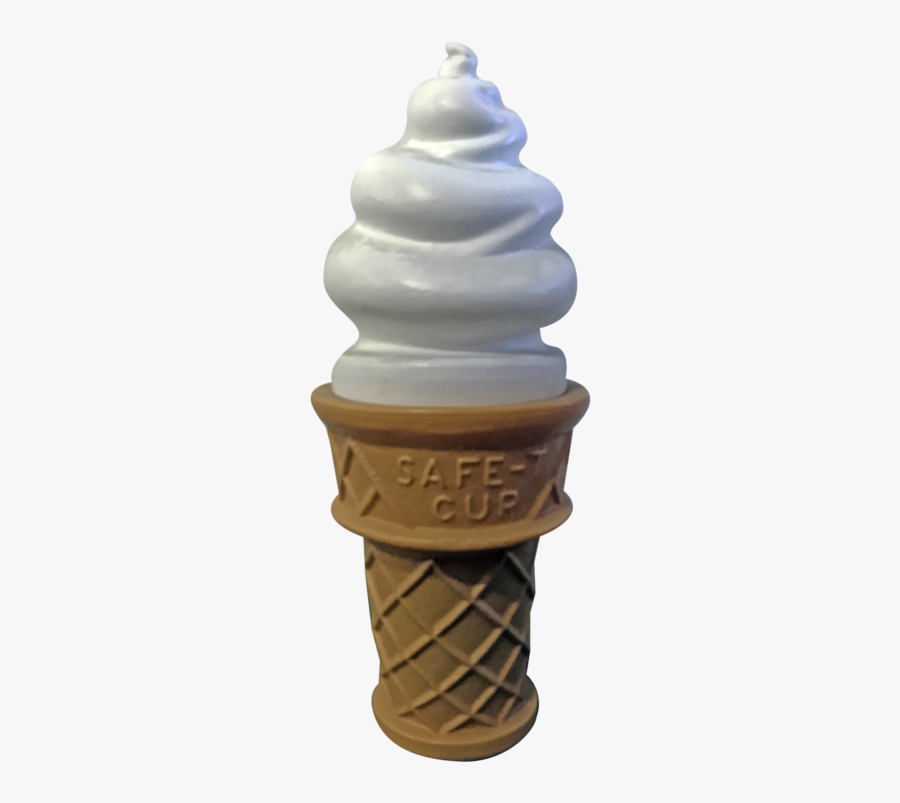 Vanilla Ice Cream Swirl Cone - Vanilla Ice Cream Swirl, Transparent Clipart