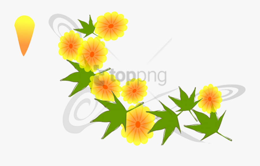 Free Png Inspired Yellow, Flower, Flowers, Japanese, - Nature Clipart, Transparent Clipart