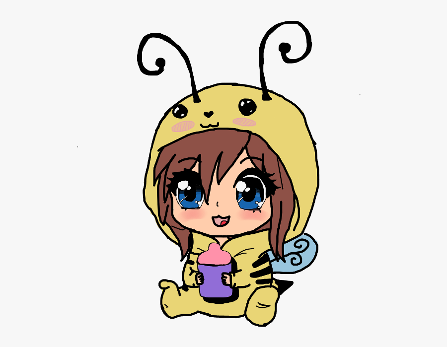 #babybee #bee #cgl #baby #bumblebee #bee #chibi #anime - Cartoon, Transparent Clipart