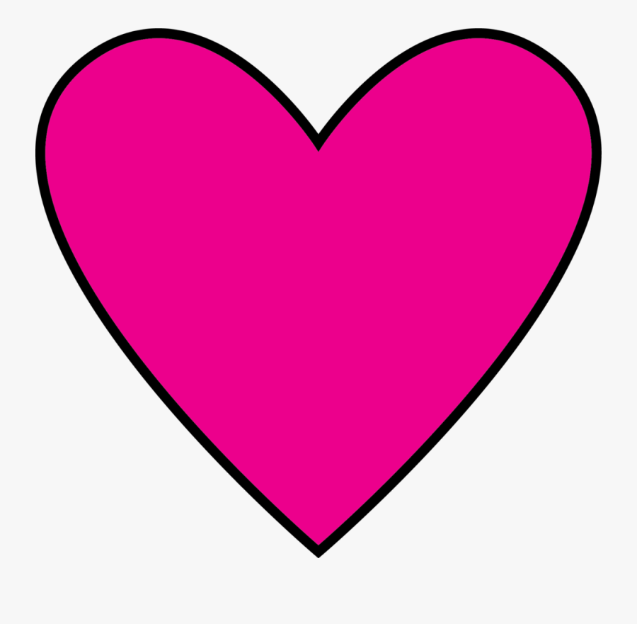 New Bella Pink Heart 19 - Big Pink Heart, Transparent Clipart