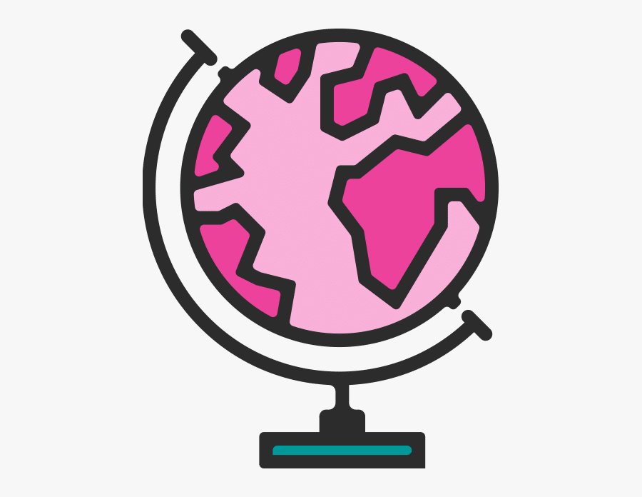 Breast Cancer Awareness Month All Over The Globe - Earth, Transparent Clipart