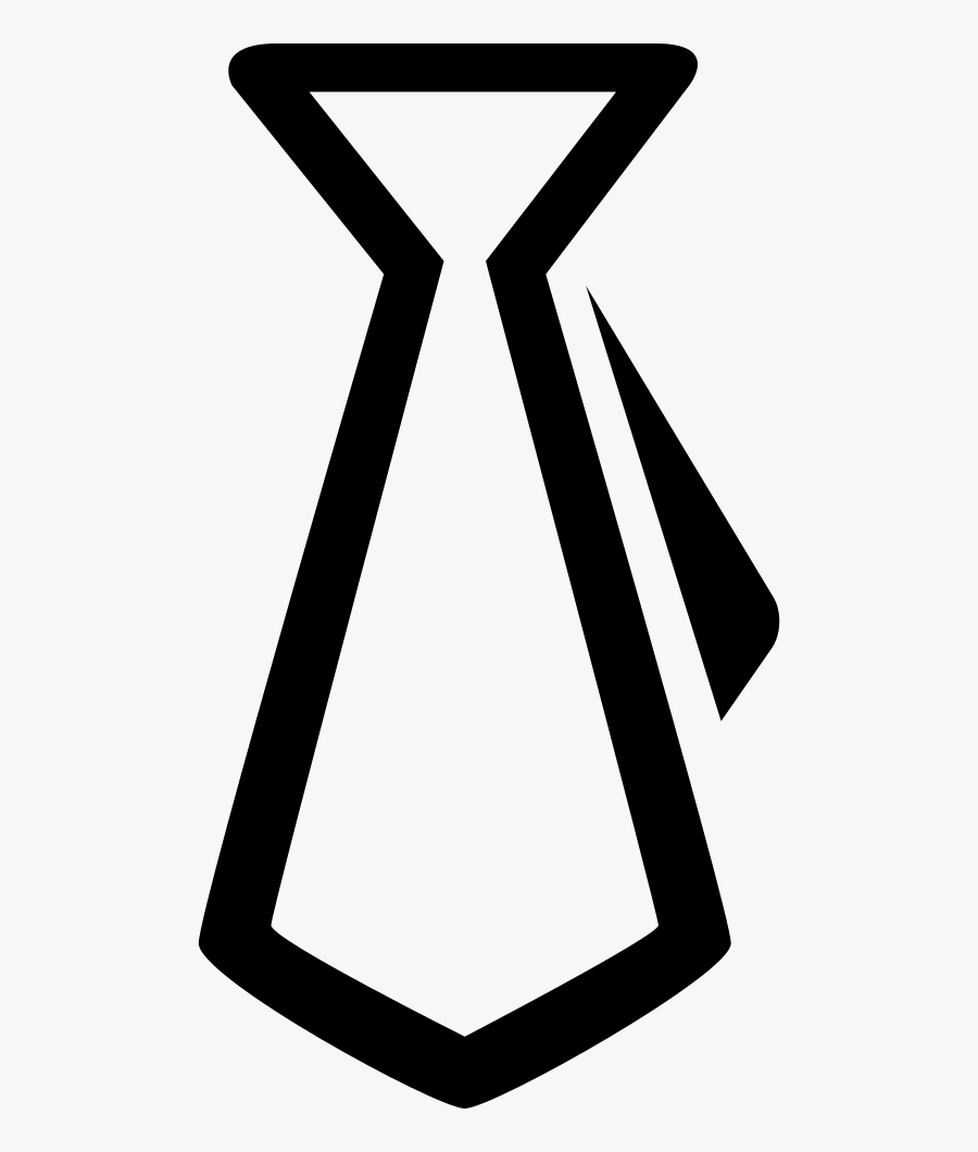Tie Outline - Tie Outline Png , Free Transparent Clipart - ClipartKey