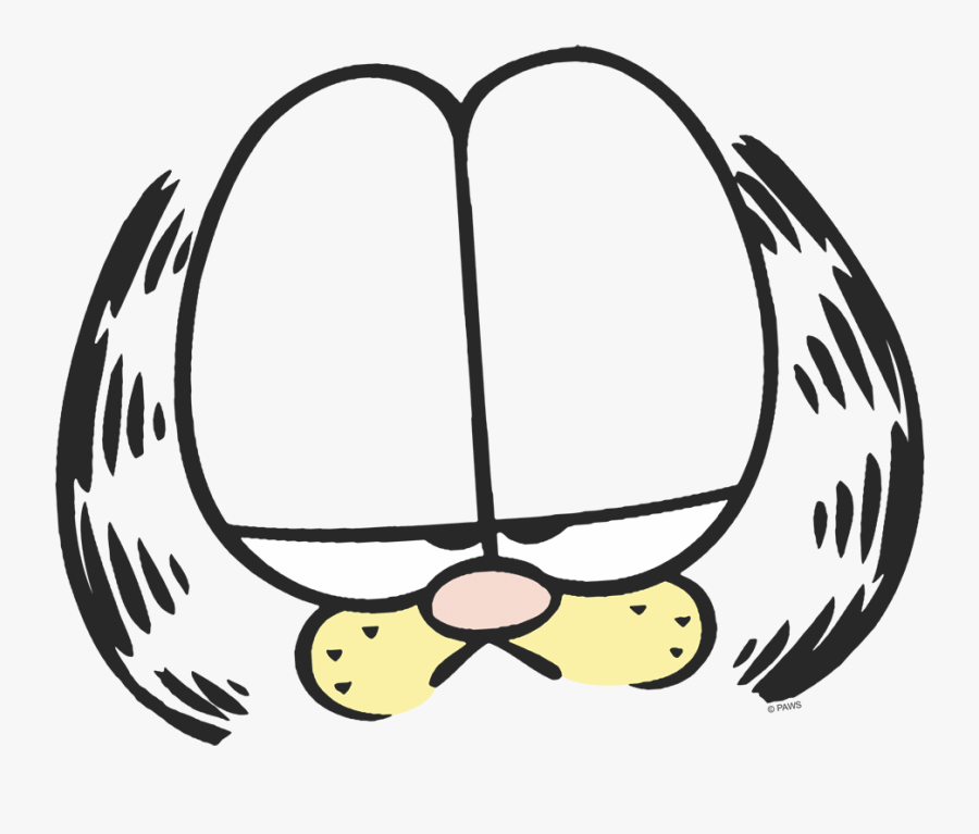 Garfield Head, Transparent Clipart