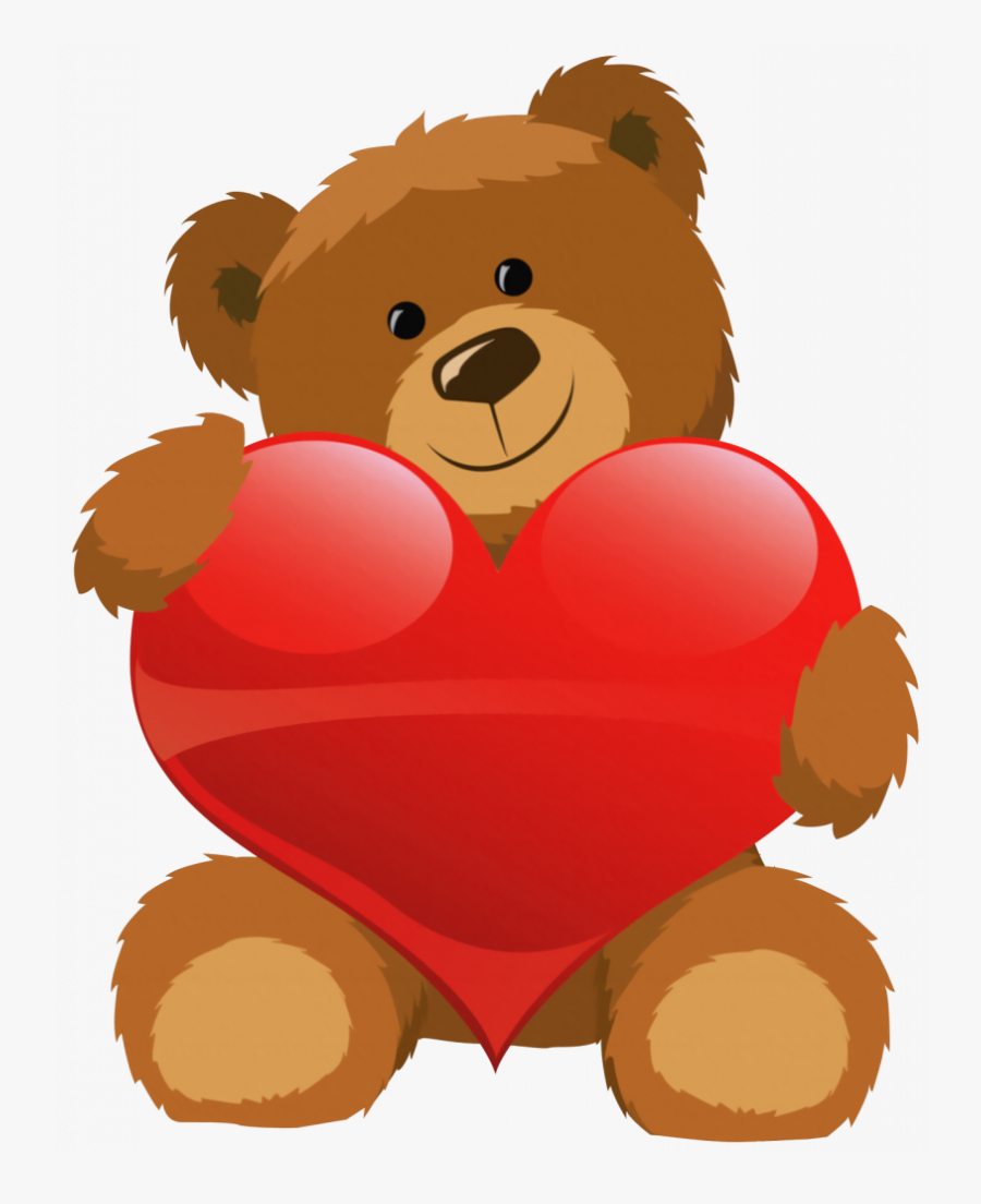 Download Teddy Bear Clip Art - Teddy Bear With Heart Clipart , Free