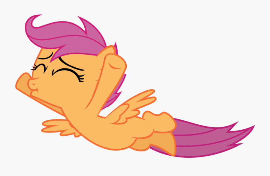 Transparent Woo Hoo Clipart - My Little Pony Scootaloo Flying, Transparent Clipart