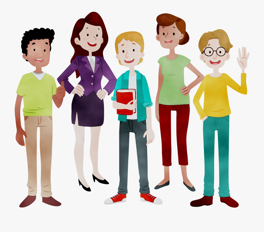 Animated Cartoon Portable Network Graphics Drawing - Cartoon Group Of People Png, Transparent Clipart
