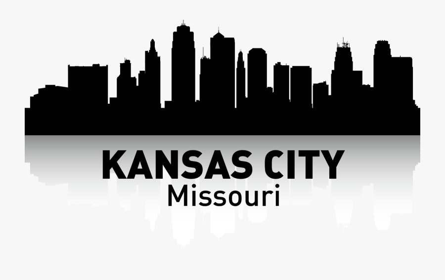 Kansas City Skyline Silhouette Poster - City Skyline Silhouette Kansas City Png Transparent, Transparent Clipart