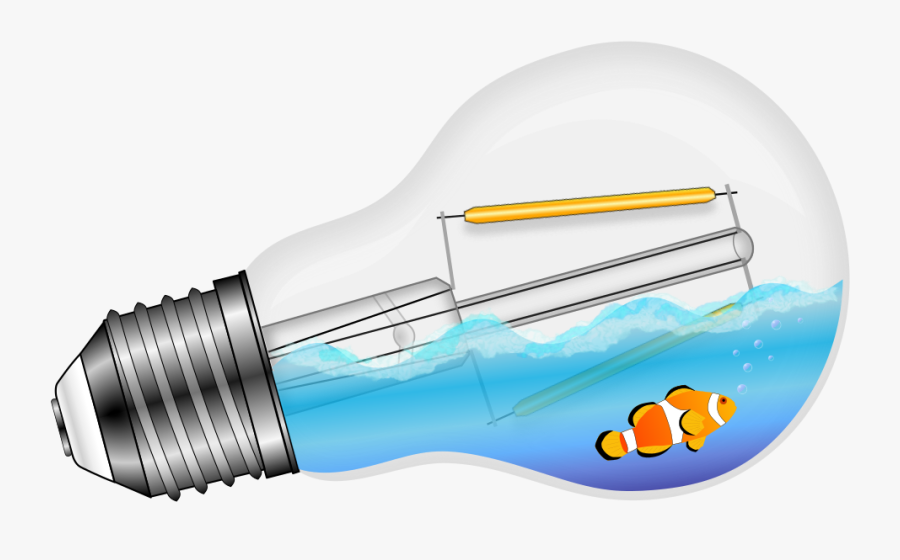 Swimming Fish In A Lamp - Marking Tools, Transparent Clipart