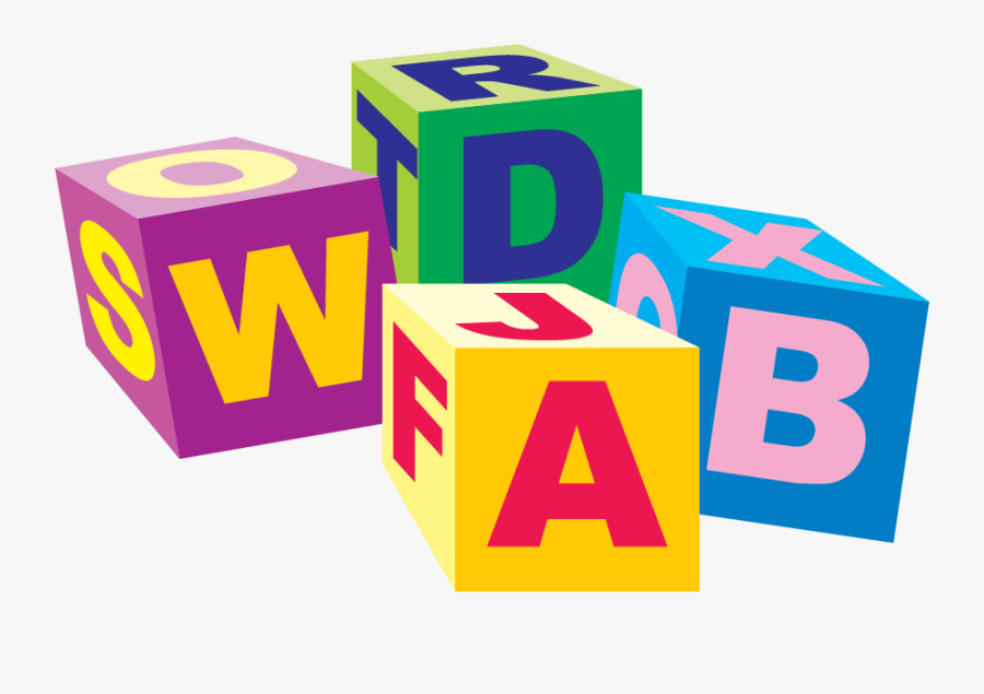 Baby Toy Letter Cubes, Transparent Clipart