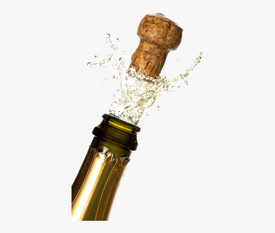 Champagne-popping - Transparent Champagne Bottle Pop, Transparent Clipart