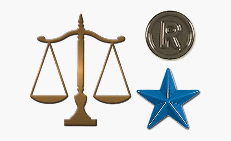 Formed Plastic Symbols Scale - Scales Of Justice Blue, Transparent Clipart