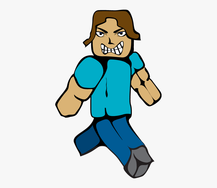 Minecraft Steve Smiling With Hands Clipart , Png Download - Sword Transparent Minecraft Steve, Transparent Clipart