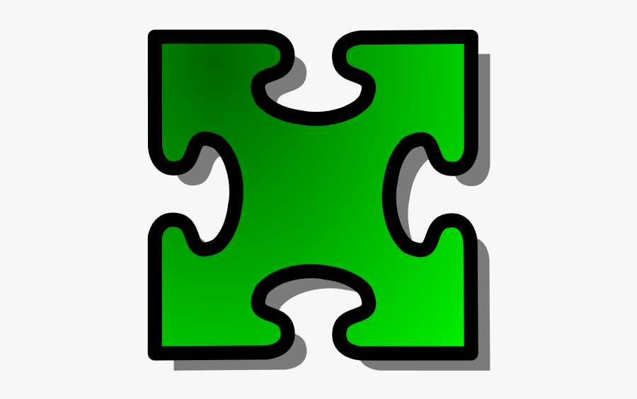 Green Jigsaw Piece 03 - Puzzle Pieces Different Shapes, Transparent Clipart