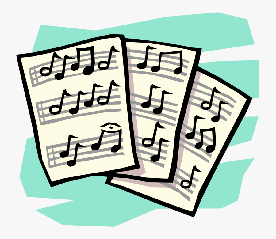 Vector Illustration Of Sheet Music Musical Notation - Transparent Sheet Music Clipart, Transparent Clipart
