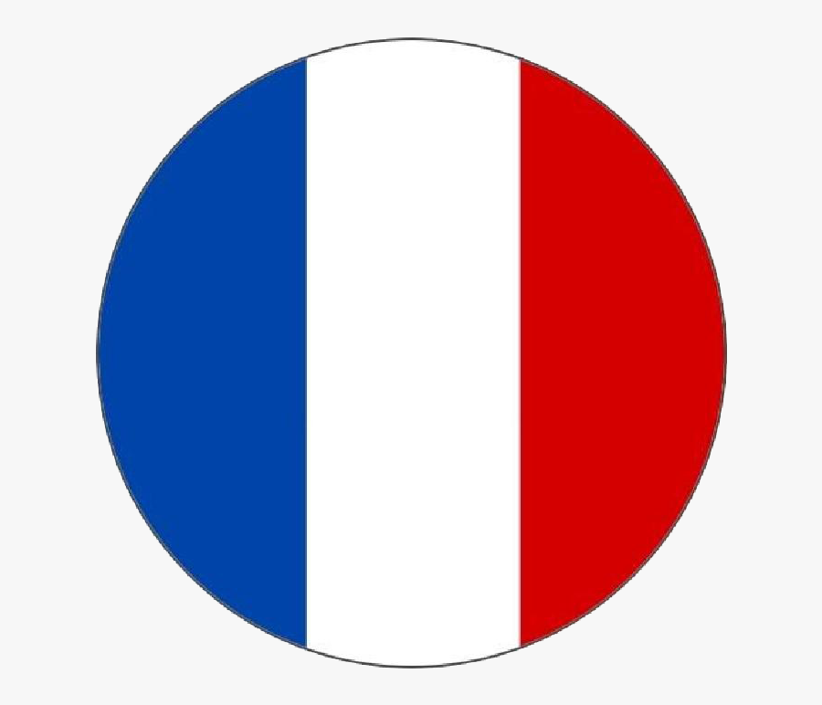 Flag Of France Language French Translation - French Flag In A Circle, Transparent Clipart