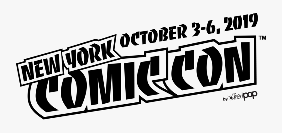 Nycc Logo Screen 1colorblack Dates - Nycc Comic Con 2019, Transparent Clipart