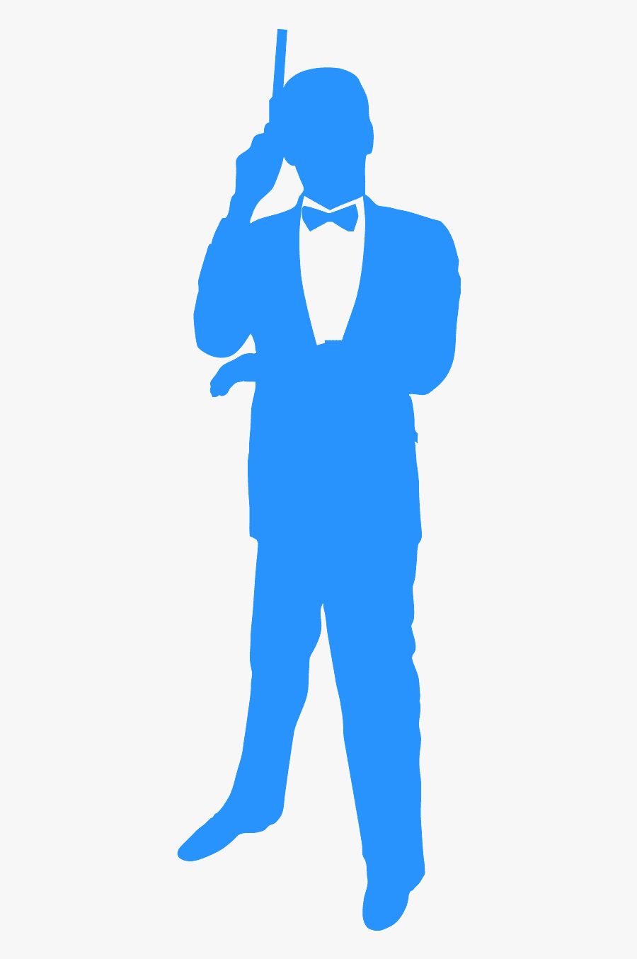 James Bond Silhouette, Transparent Clipart