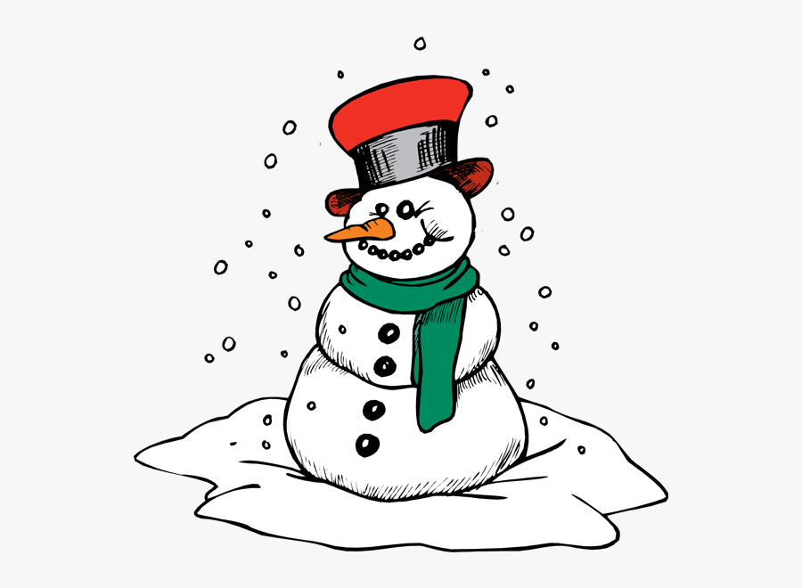 Christmas Printable Snowman Coloring Pages, Transparent Clipart