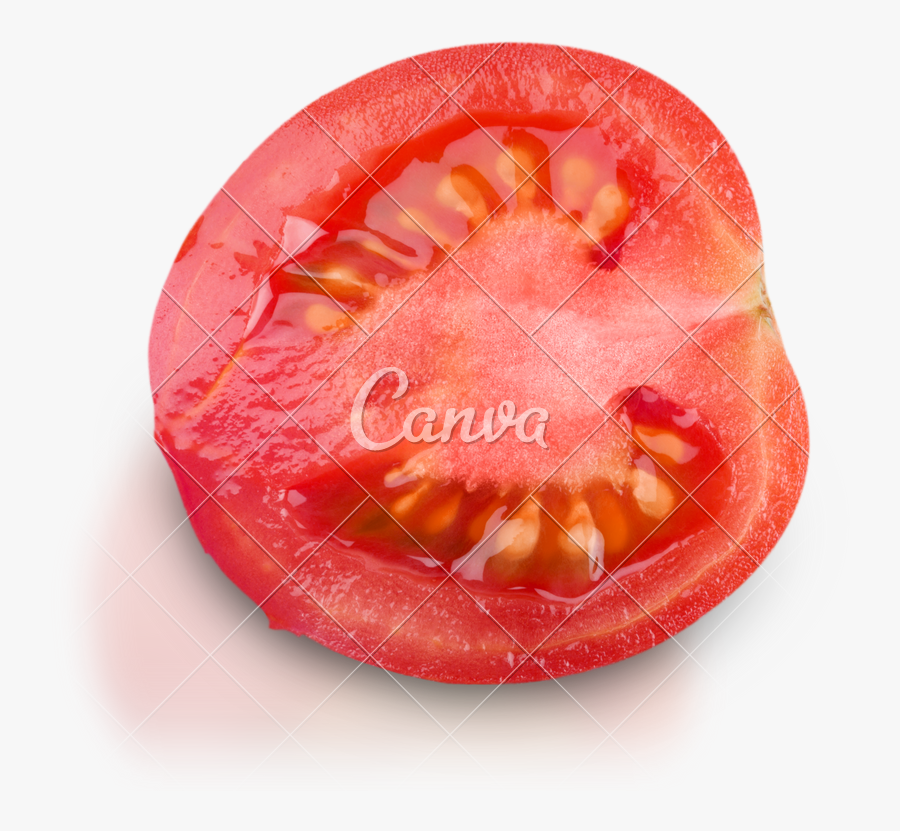 Transparent Tomato Slice Clipart - Plum Tomato, Transparent Clipart