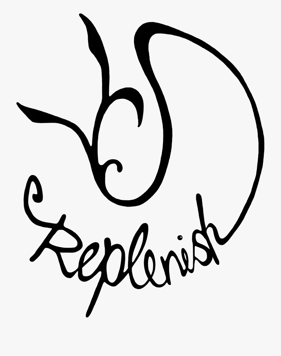 Replenish - Calligraphy, Transparent Clipart