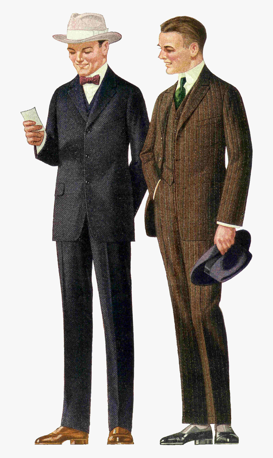 Vintage Men Fashion Png, Transparent Clipart