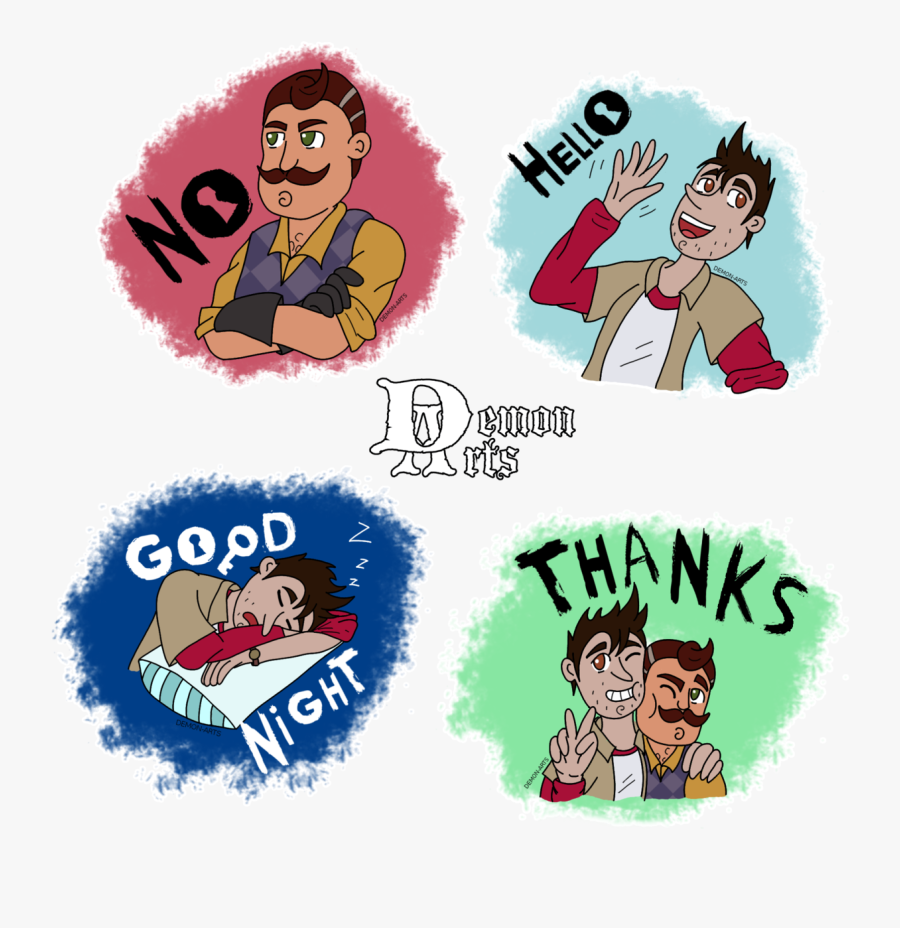 Hello Neighbor- Entry For Amino Hello Sticker Contest
free - Hello Neighbor Nicky Roth Act 1, Transparent Clipart