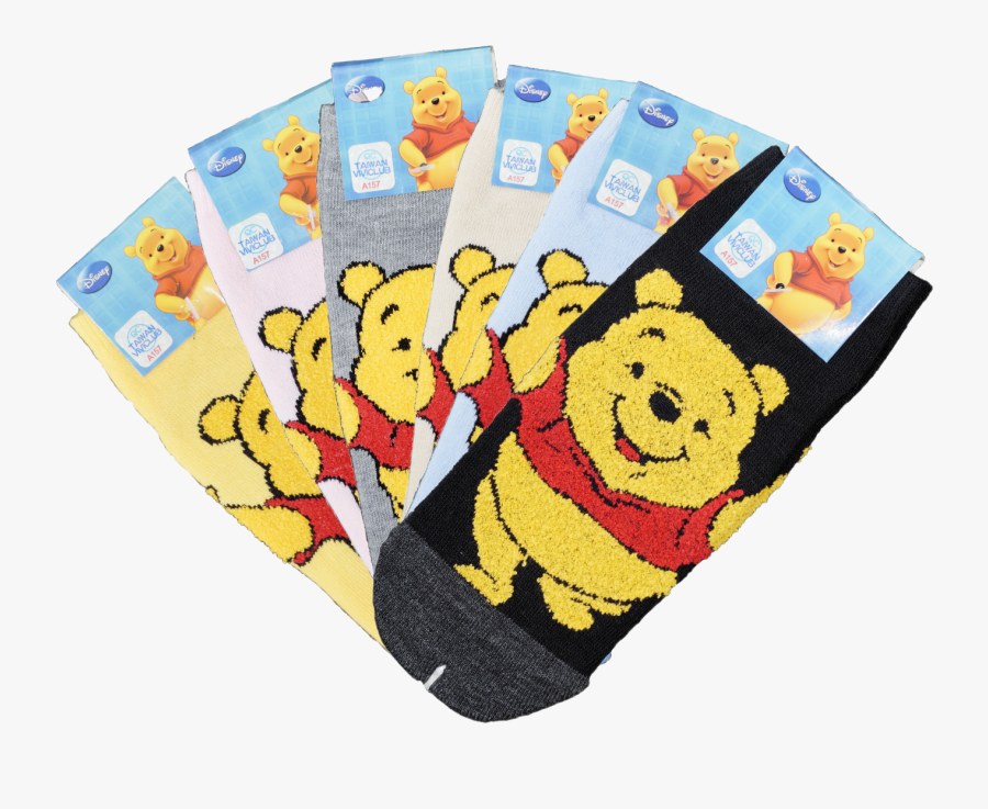 12 Pairs,winnie The Pooh Cartoon Cotton Socks, Size - Cartoon, Transparent Clipart
