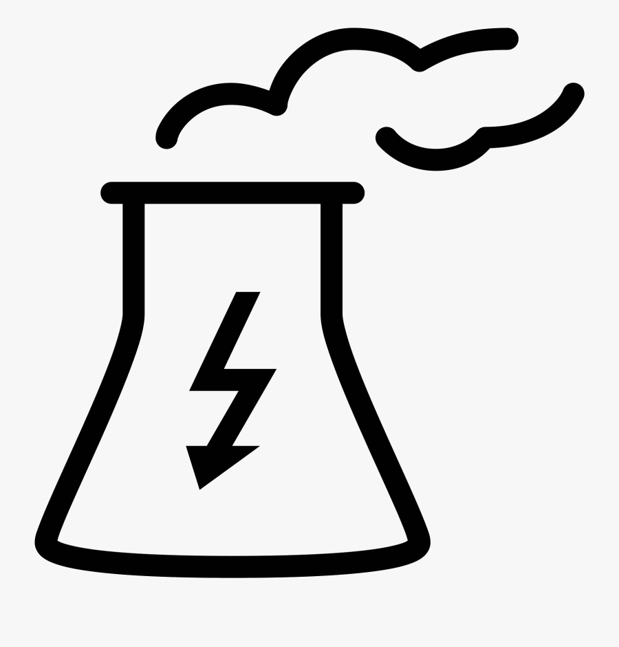 Power Plant Icon - Icons Transparent Background Nuclear Energy, Transparent Clipart