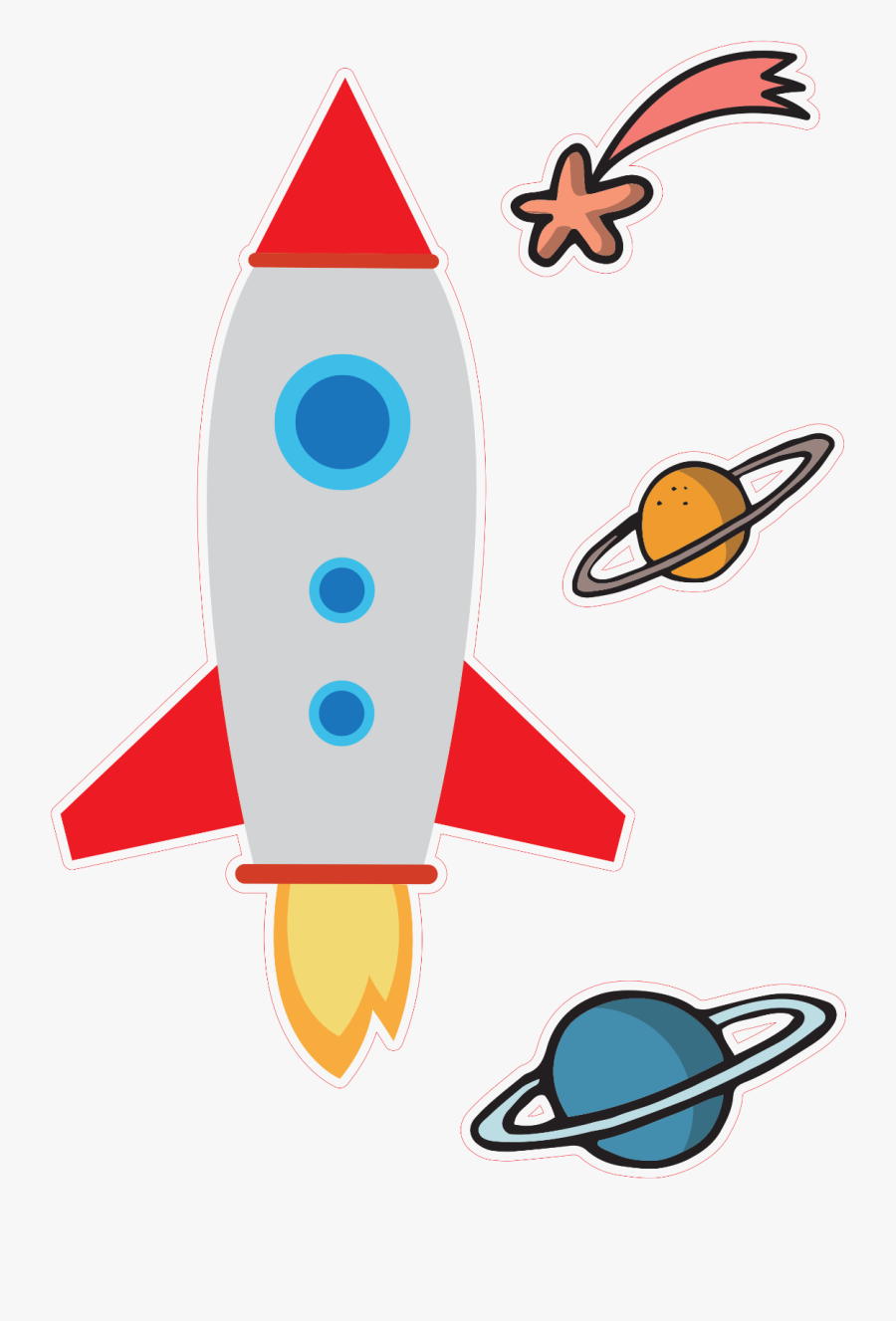 Personalised Space Astronaut Boys Height Growth Chart, Transparent Clipart