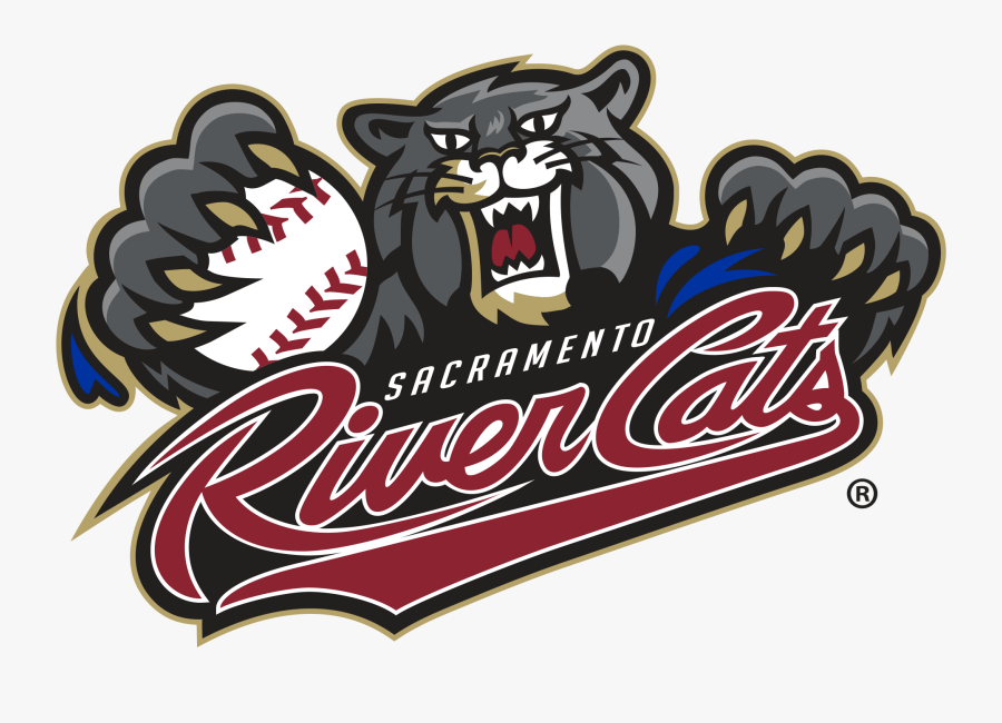 Sacramento River Cats Logo, Transparent Clipart