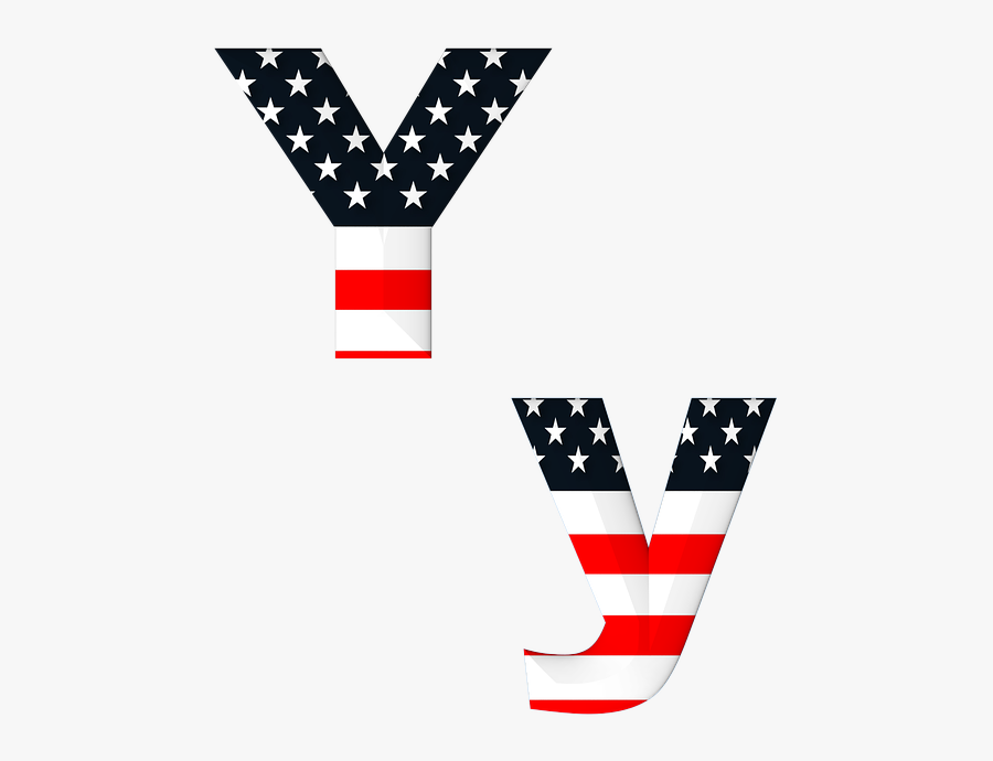 Stars And Stripes Letters, Transparent Clipart