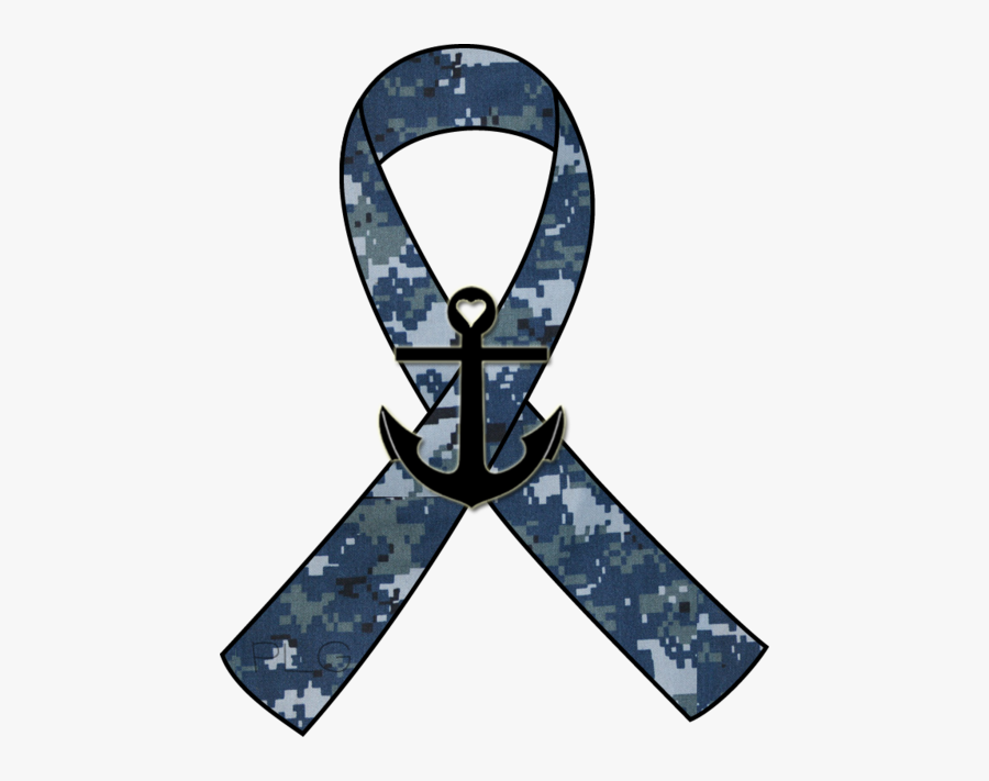 Us Navy Emblem With Black Ribbon, Transparent Clipart