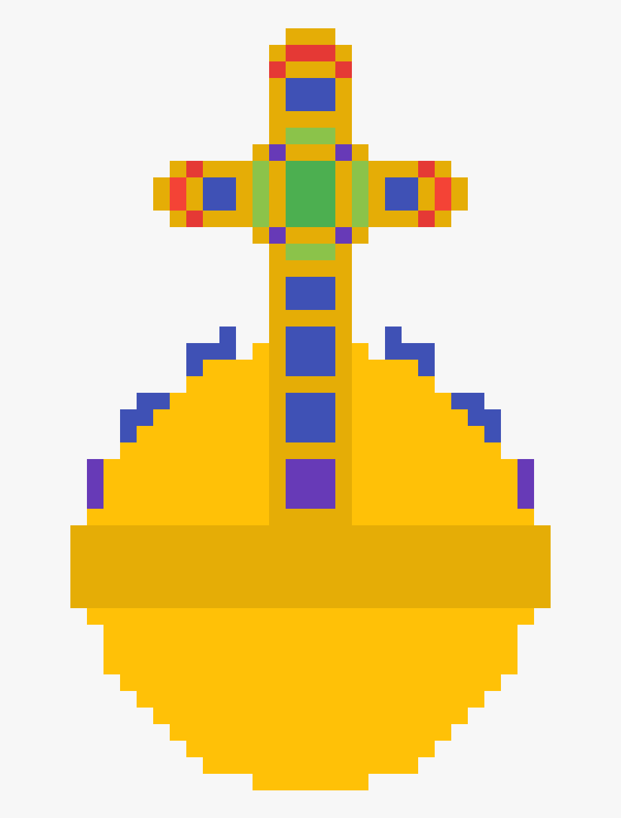 Pixel Holy Hand Grenade, Transparent Clipart