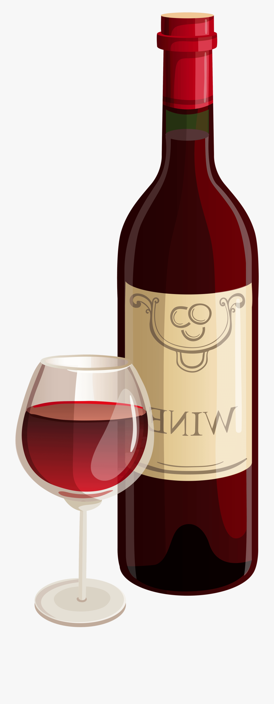 Wine Clipart Birthday Free Collection - Glass Bottle , Free Transparent ...