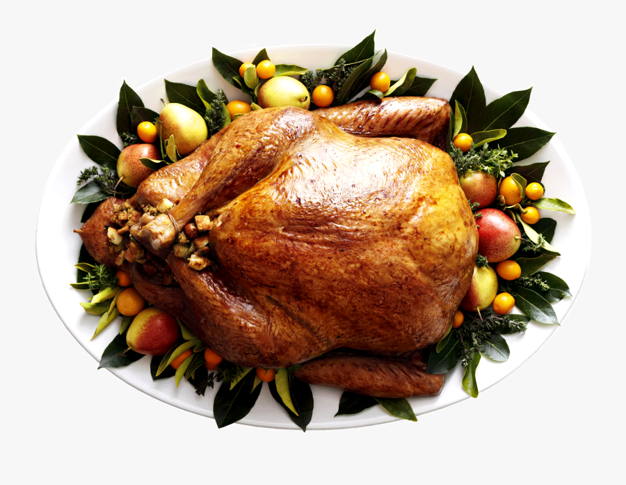 Transparent Thanksgiving Dinner Png - Turkey Thanksgiving Top View, Transparent Clipart