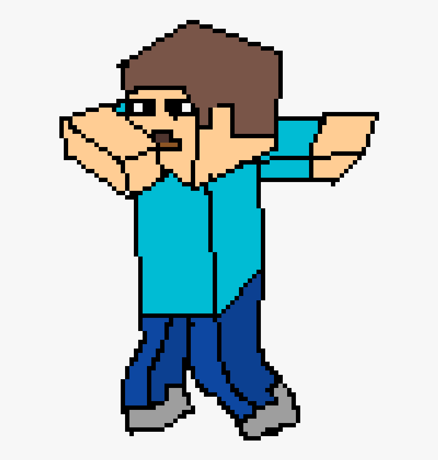 Minecraft Steve Dabbing Human, Transparent Clipart