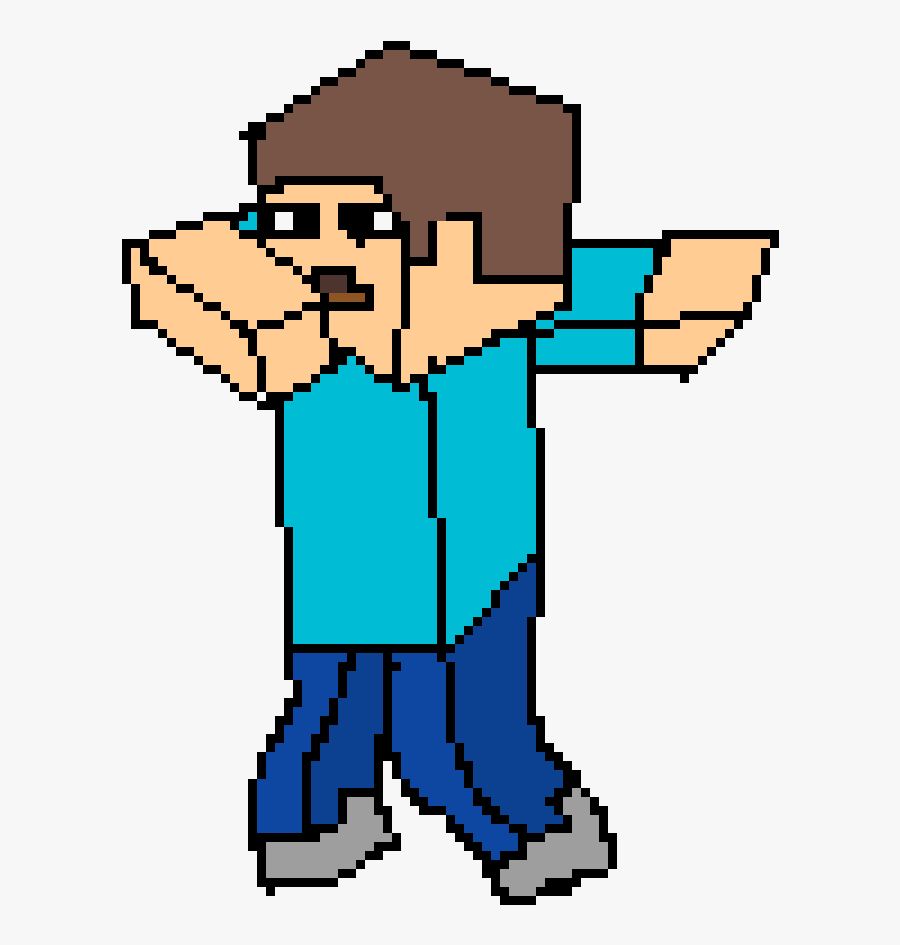 Minecraft Steve Dabbing Human , Free Transparent Clipart - ClipartKey