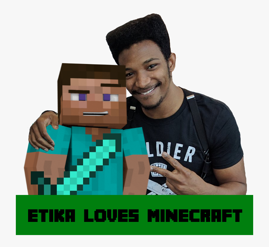 Ldler Etika Loues Minecraft Minecraft Video Game Software - Etika Loves Minecraft Shirt, Transparent Clipart