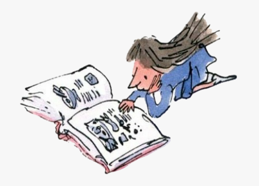 Matilda Sticker Clipart , Png Download - Matilda Quentin Blake Illustrations, Transparent Clipart