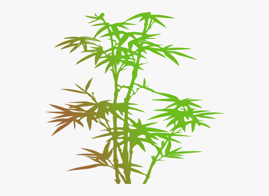 Bamboo Svg Clip Arts - Folhas De Bambu Png, Transparent Clipart