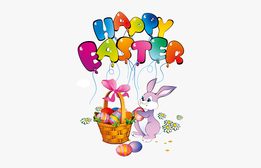 #happyeaster #easter #easterday #easteregg #eadterbunny - Happy Easter Bunny Clipart, Transparent Clipart